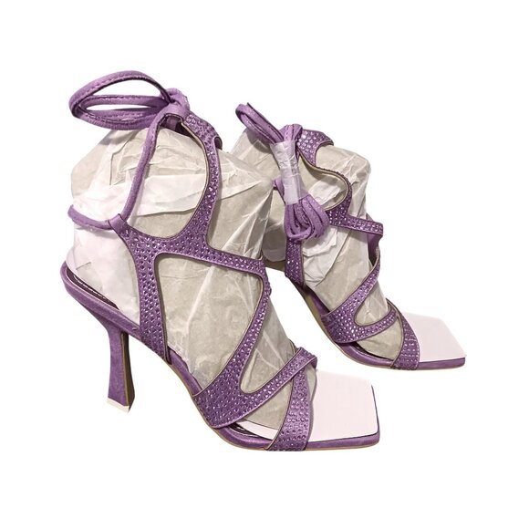 Nine West Alanah 2 Faux Suede Pumps in Light Purple Size 7.5, NIB, Strappy Style - Picture 3 of 8